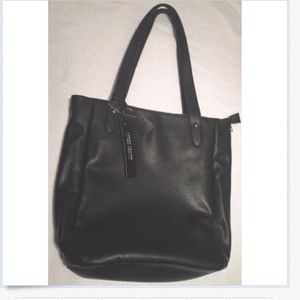 LARRY LEVINE SHOULDER BAG/PURSE PEBBLED LEATHER